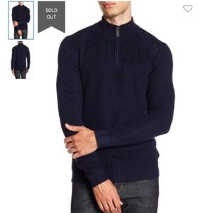 TED BAKER Navy Stach Rib Knit Pullover Sweater 4